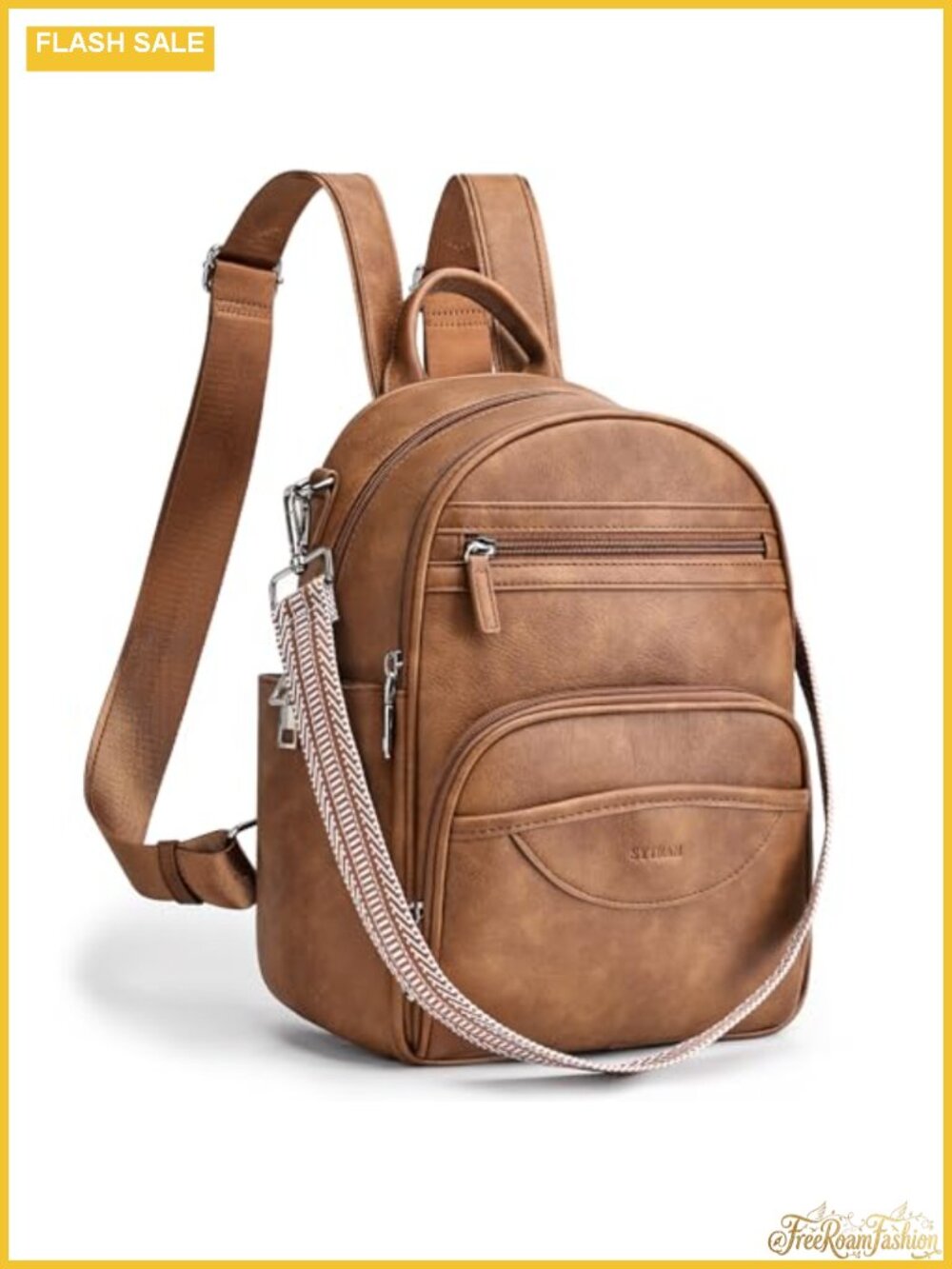 Women's Mini Backpack Purse 3-in-1 Faux Leather Daypack RFID Travel
